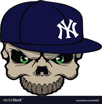 Yankee skull vector image
