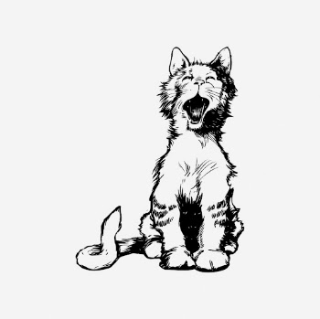 Yawning cat drawing, animal vintage | Free Photo - rawpixel