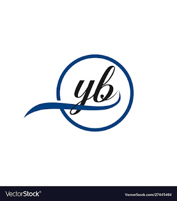 Yb logo vector image