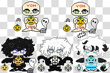 YCH Spooky Halloween Icons (OPEN) transparent background PNG clipart