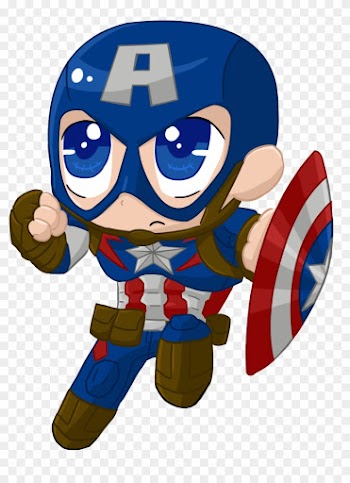 Yeah Imma Try To Finish All My Unfinished Projects - Captain America Chibi Png