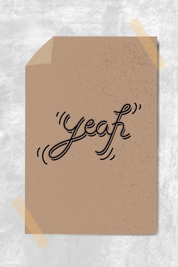 Yeah paper note | Free stock vector - 1016660