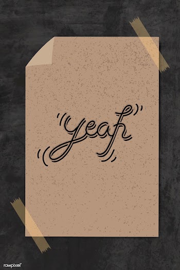 Yeah paper note | Free stock vector - 1016662
