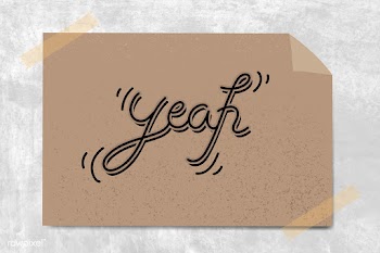 Yeah paper note | Free stock vector - 1016675