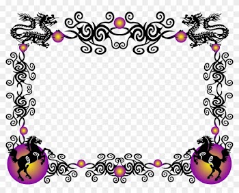 Year Of The Horse Clip Art - Chinese New Year 2018 Border