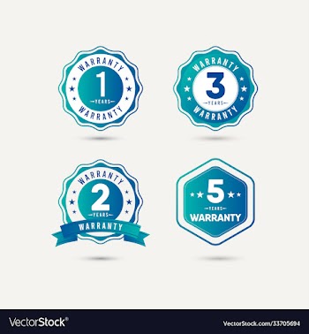 year warranty logo icon template design