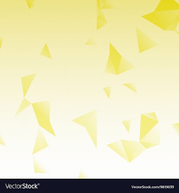 Yellow abstract background with triangles vector image