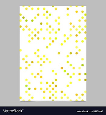 Yellow abstract circle pattern brochure vector image