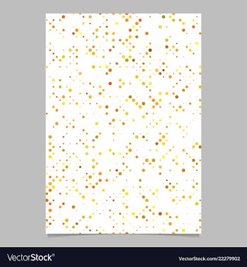 Yellow abstract circle pattern brochure vector image