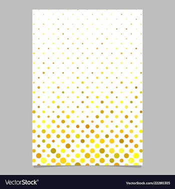 Yellow abstract circle pattern brochure vector image