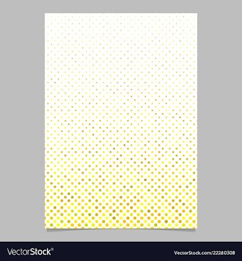 Yellow abstract circle pattern brochure vector image