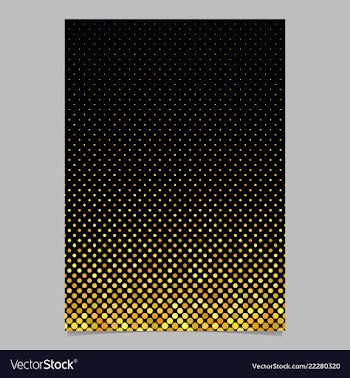 Yellow abstract circle pattern brochure vector image