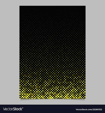 Yellow abstract circle pattern brochure vector image