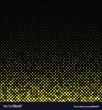 Yellow abstract dot pattern background - graphic vector image