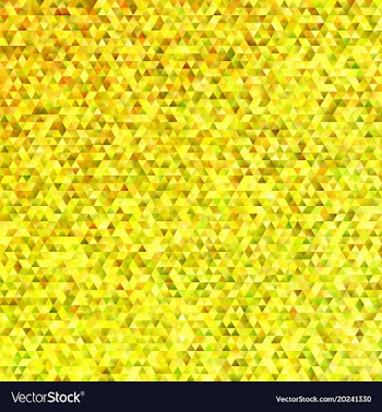 Yellow abstract gradient tiled triangle pattern vector image