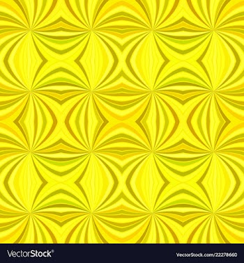 Yellow abstract hypnotic seamless striped vortex vector image