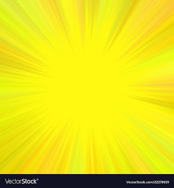 Yellow abstract psychedelic star burst background vector image