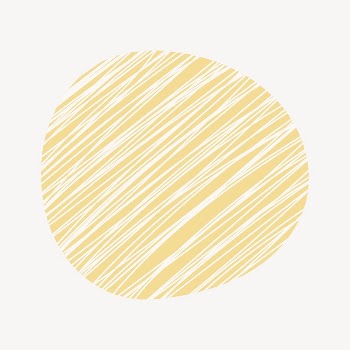 Yellow abstract round shape collage | Free PSD - rawpixel