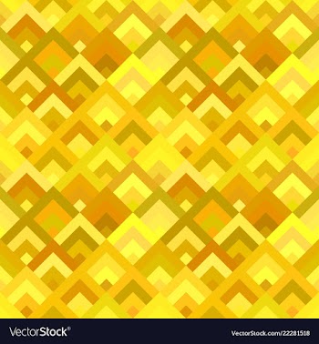 Yellow abstract seamless diagonal shape pattern vector image