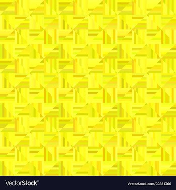 Yellow abstract striped square tile mosaic vector image
