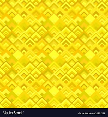 Yellow abstractal diagonal square tile mosaic vector image