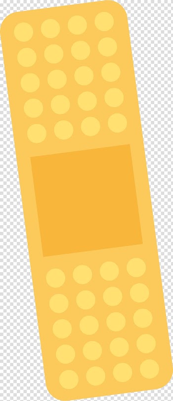 Yellow Adhesive bandage Computer file, Yellow band aid transparent background PNG clipart