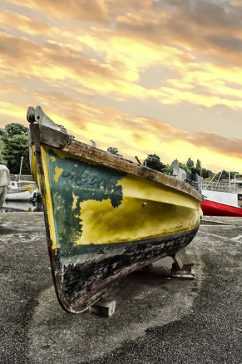Yellow and Black Boat