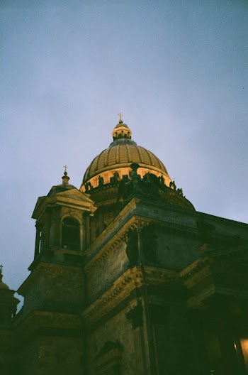 Yellow and Black Concrete Dome Building