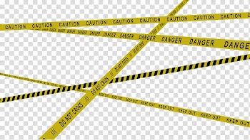Yellow and black Do Not Cross-printed line, Adhesive tape Barricade tape , Police tape transparent background PNG clipart