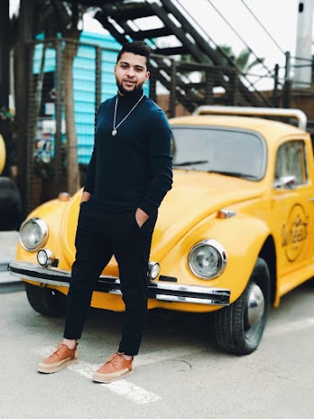 Yellow and Black Ride on Toy Car