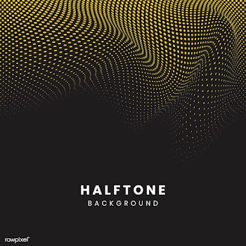 Yellow and black wavy halftone background vec.. | Free stock vector - 542559