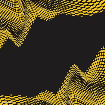 Yellow and black wavy halftone background vec.. | Free stock vector - 542732
