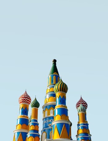 yellow and blue building