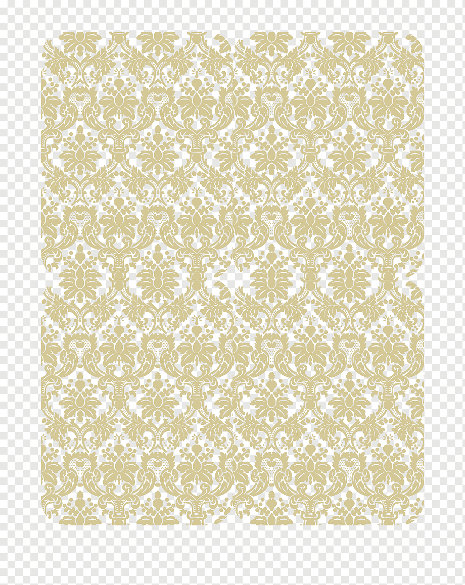 yellow and blue floral illustration, Pattern, Gold classical pattern background, border, template, white png
