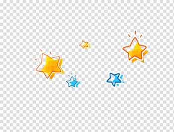 Yellow and blue stars illustration, Twinkle, Twinkle, Little Star Cartoon , Small colored stars transparent background PNG clipart