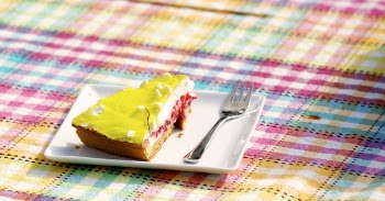 Yellow and Brown Pastry on White Saucer