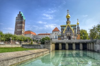 Yellow and Gray Concrete Cathedral