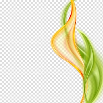 Yellow and green faded line , Ribbon, ribbon tie transparent background PNG clipart