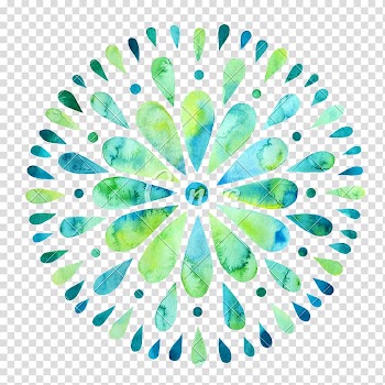 Yellow and green floral decor, Watercolor painting Mandala , watercolor butterfly transparent background PNG clipart