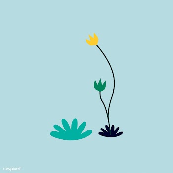 Yellow and green flower illustration | Free stock vector - 462156