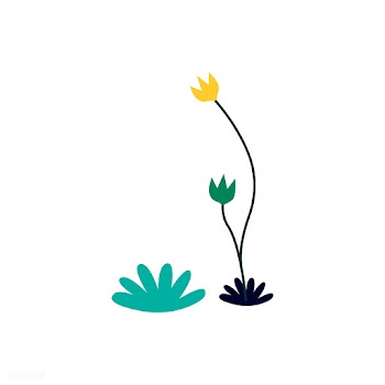 Yellow and green flower illustration | Free stock vector - 462181