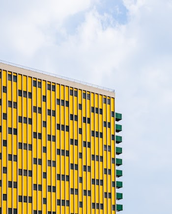 Yellow and Green High-rise Building