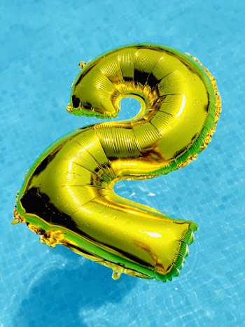 Yellow and Green Number-2 Float