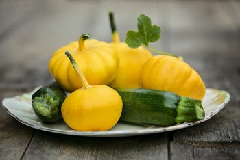 Yellow and Green Vegetables on Plate
