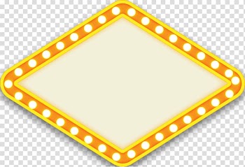 Yellow and orange border , Light Neon, Orange neon signs transparent background PNG clipart
