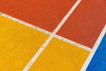 yellow and orange flooring