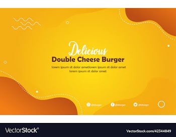 yellow and orange food banner template