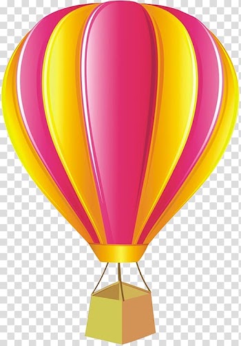 Yellow and pink hot air balloon illustration, Flight Hot air balloon Airplane, Cartoon hot air balloon transparent background PNG clipart