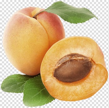 Yellow and red fruits, Apricot Duo Open transparent background PNG clipart