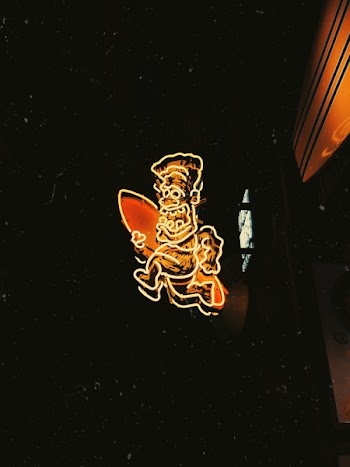 Yellow and Red Led Signage